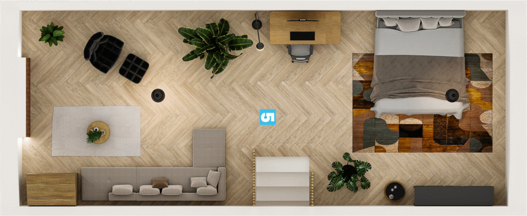 Rzut poddasza dom parterowego